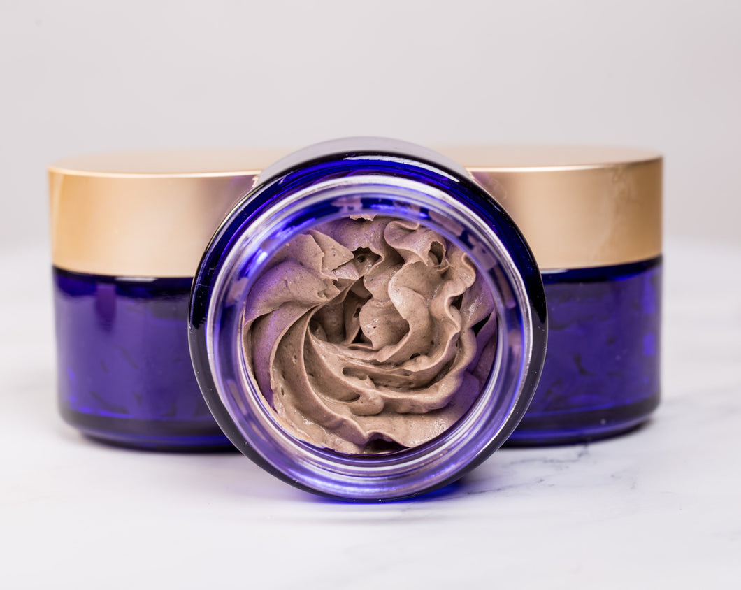 Masque facial aux argiles